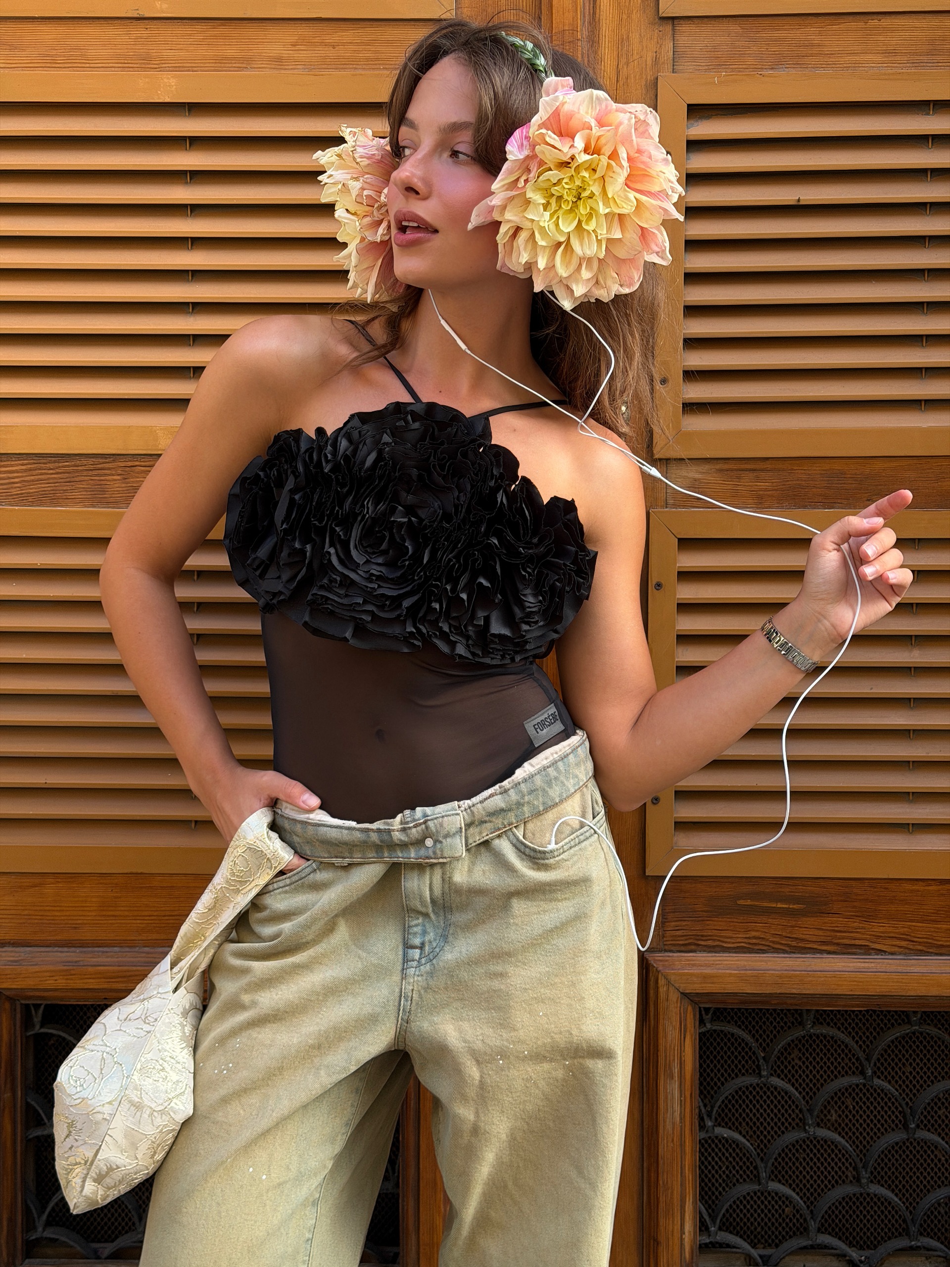 DAISY MESH BODYSUIT